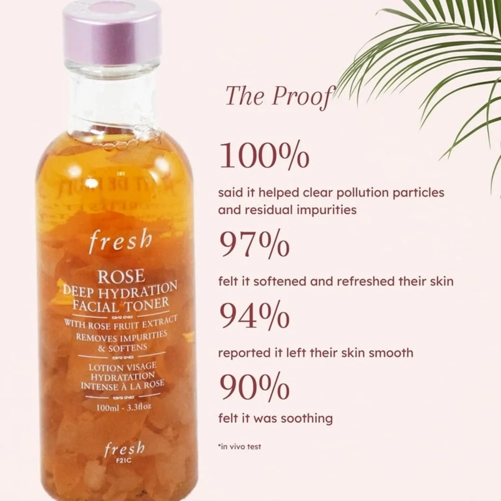 Fresh Rose Deep Hydration Facial Toner 3.3 Fl oz